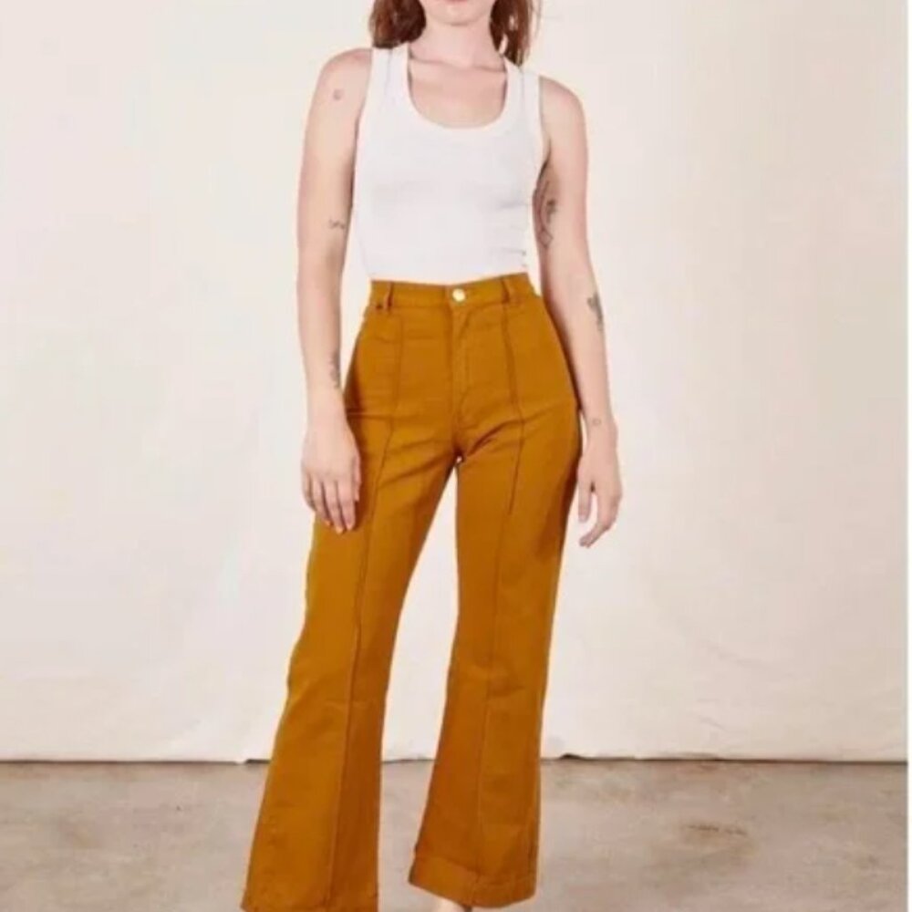 Big Bud Press Western Pants in Mustard